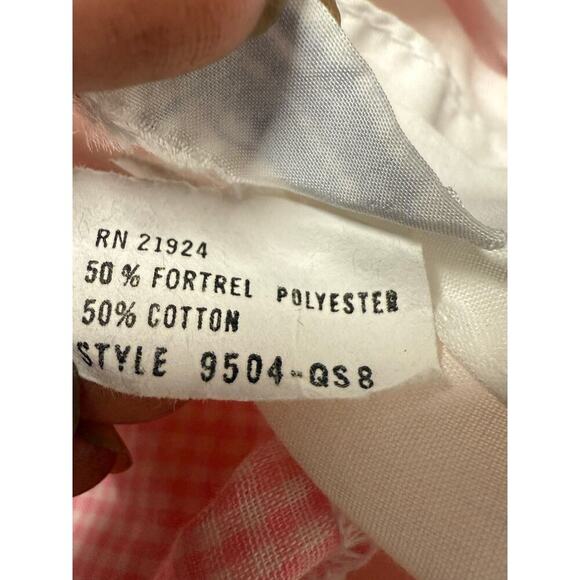 Vintage Polly Flinders Adorable Pink gingham Dress and Lined Bottoms Size 9 Mos - Picture 6 of 6